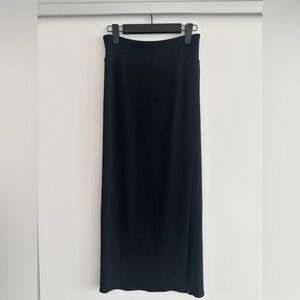 Wilfred Free Black Maxi Skirt with side slit